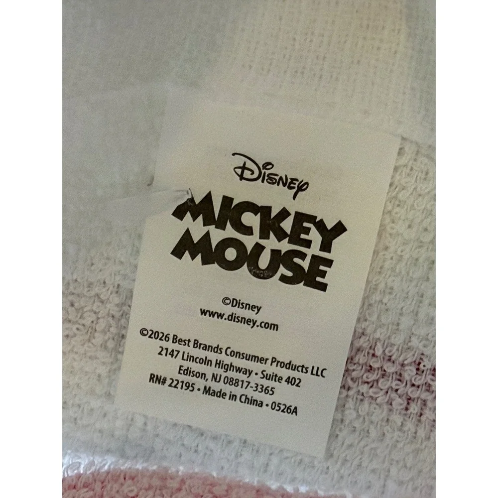 Disney Mickey Mouse Kitchen Towel White Cotton Sketch Graphic 15x25 New